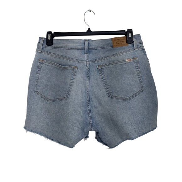 Levis Signature Womens Denim Vintage Original Shorts Size 10 Light Wash Raw Hem - Picture 2 of 12